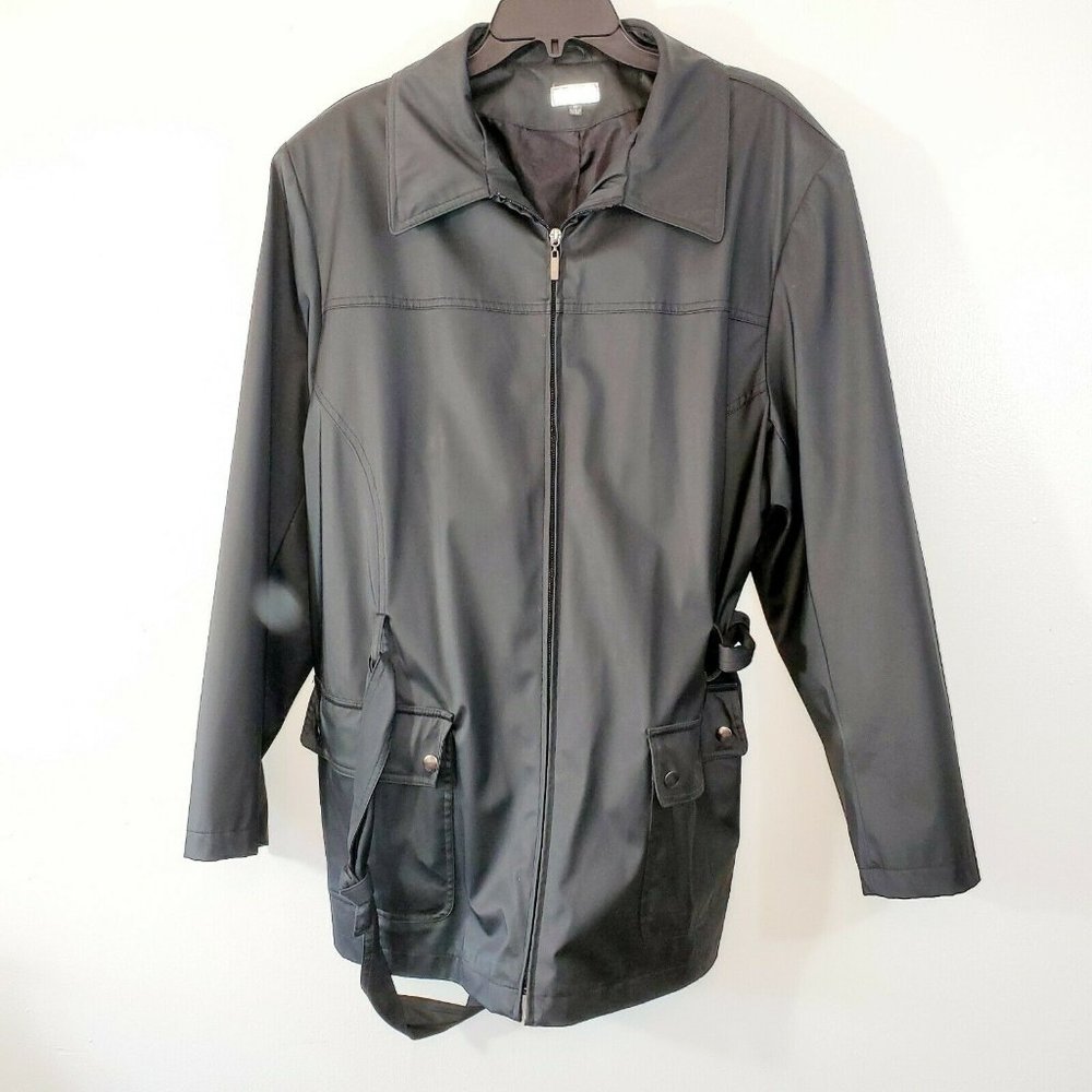 Giacca Gallery Co. Womans 1x Trench Coat Black